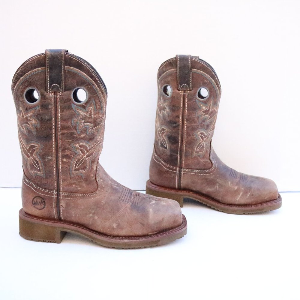 Double H cowboy steel toe boots size 8